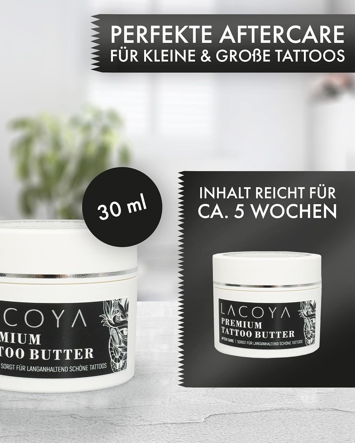 LACOYA®- Premium Tattoo Butter für frisch tätowierte Haut 30 ML - Lacoya