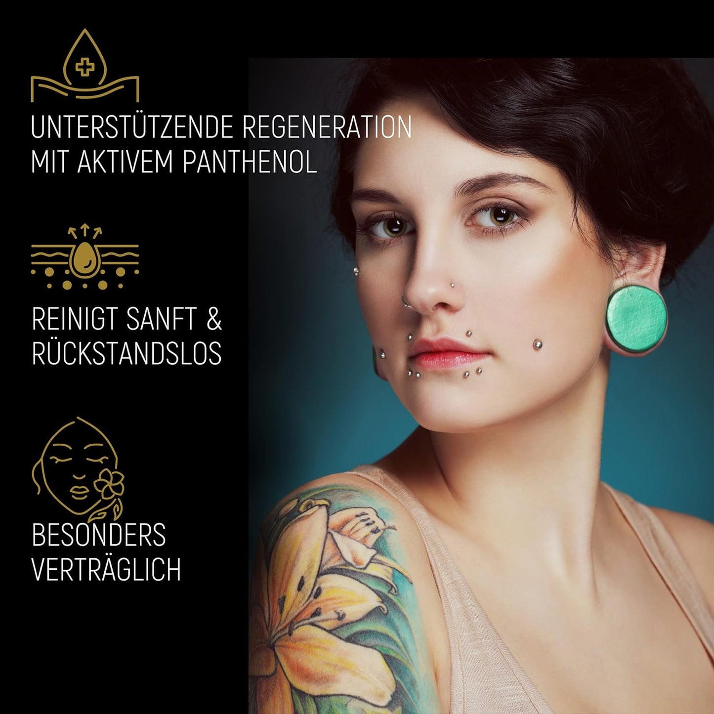 LACOYA® - Piercing & Tattoo Pflege-Spray (ohne Alkohol) 75 ML - Lacoya