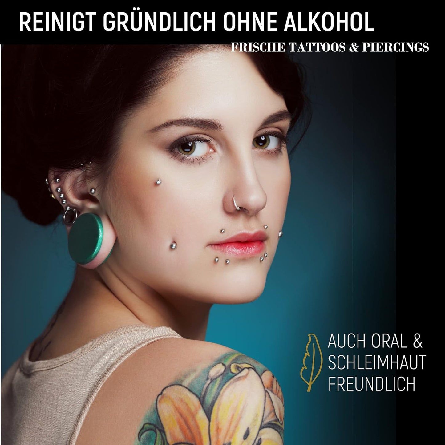 LACOYA® - Piercing & Tattoo Pflege-Spray (ohne Alkohol) 75 ML - Lacoya
