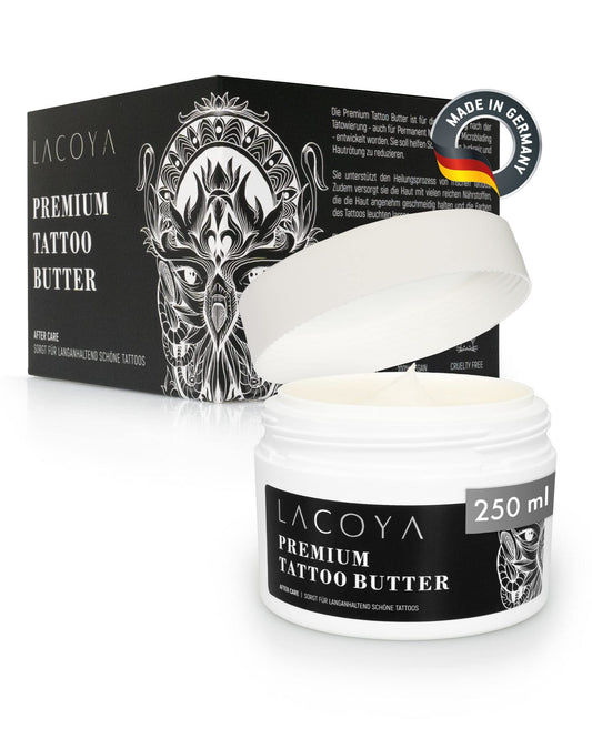 LACOYA® - Premium Tattoo Butter für frisch tätowierte Haut 250 ML - Lacoya