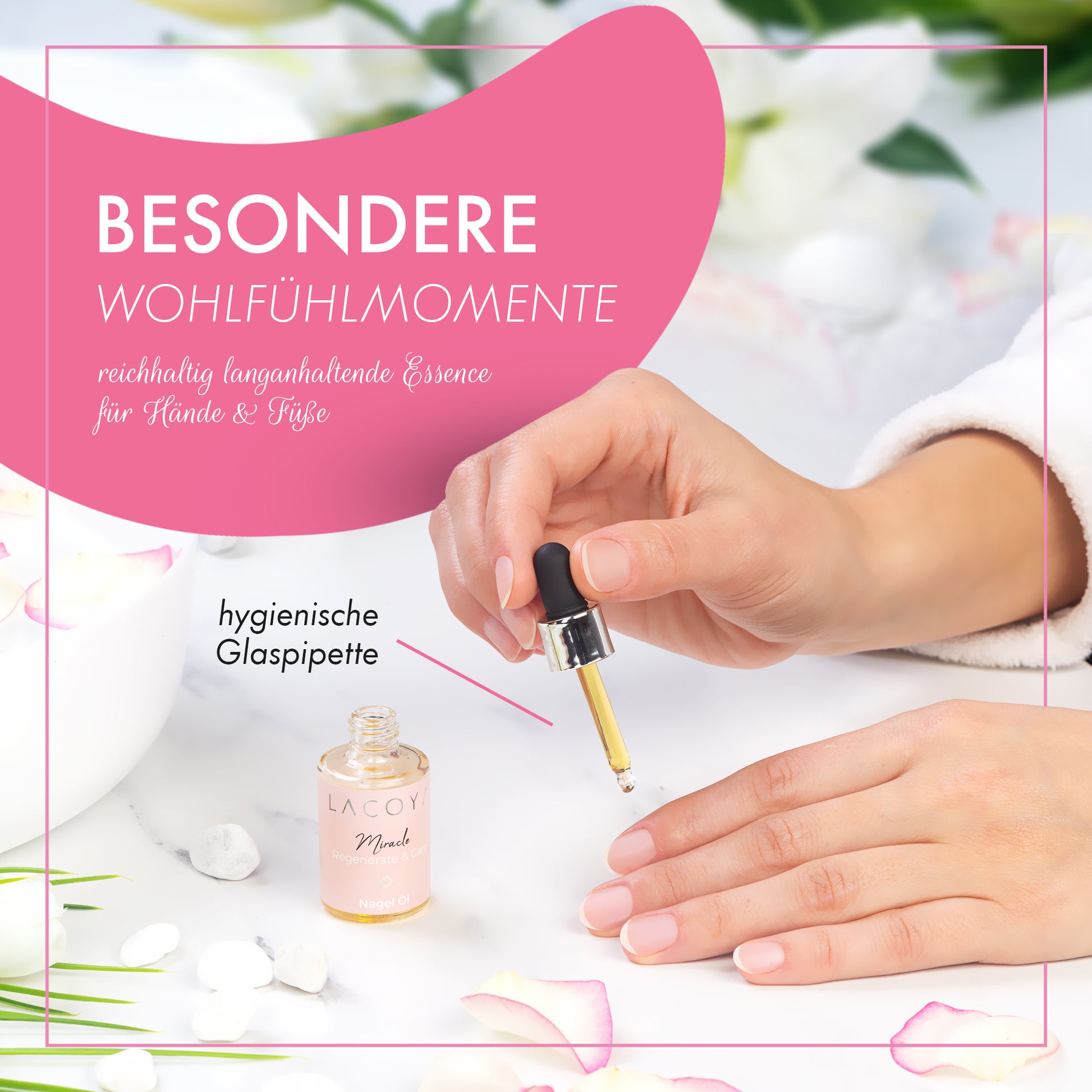 Lacoya Nagelöl für Finger-, Fußnägel & Nagelhaut - Lacoya